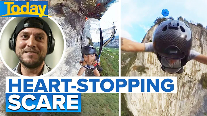 Heart-stopping moment Aussie base jumper has chill...
