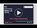 HTML Video Programming #2 - Understanding Video-JS Library (2/5)