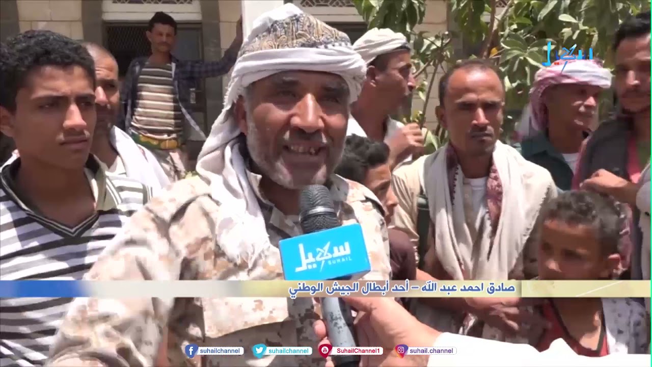 أبناء مديرية المسراخ يسيرون قافلة لدعم أبطال الجيش المرابطين في الأشروح