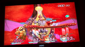 Super Smash Bros. Brawl Bowser (CPU) VS. Jigglypuff (CPU) VS. Donkey Kong (CPU) VS. Pit (CPU)