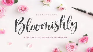 Bloomishly Brush Font Font Free Download