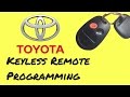 Toyota Keyless Remote Programming - Easy to Save Money