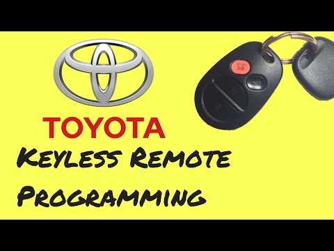 Toyota Keyless Remote Programming - Easy to Save Money
