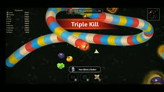 worms zone io top 1 magic slither snake || Sanka gameplay|| sanp Wala game|| ihsan volgs screenshot 3