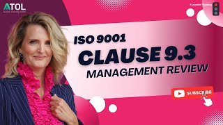 Iso 9001 Clause 9.3 Management Review Auditor Training Online