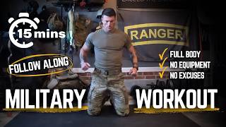 15-Minute Bodyweight Workout That Will SMOKE You (No Equipment) | Military Fitness