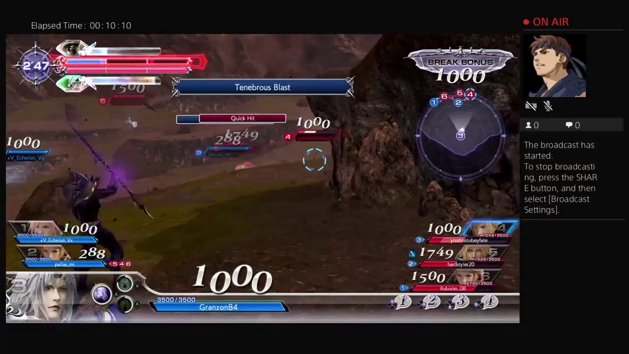 Granzon84's Live PS4 - Final Fantasy Dissidia NT Closed Beta - YouTube
