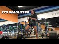 775lbs deadlift pr work up conventional