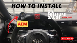 How to install an AEM oil pressure gauge on a GR86 How to install an AEM oil pressure gauge on a GR86
