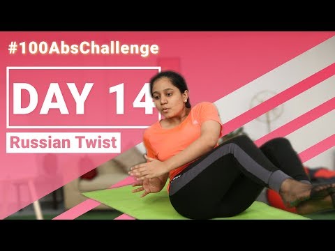 Russian Twist | Fit Body | 30 Days #100AbsChallenge - Day 14