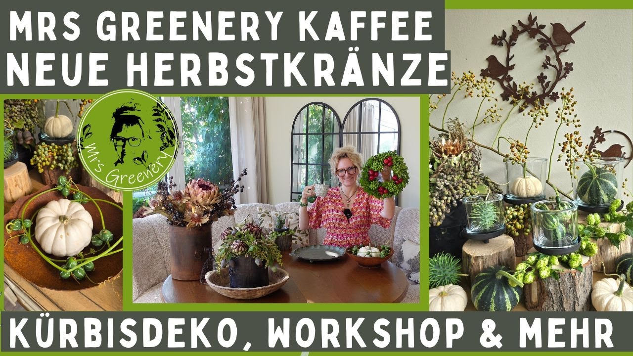 Frische Herbstkränze für euch & erste Kürbisdeko