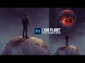 Fantasy Planet With Lava - Photoshop Manipulation Tutorial