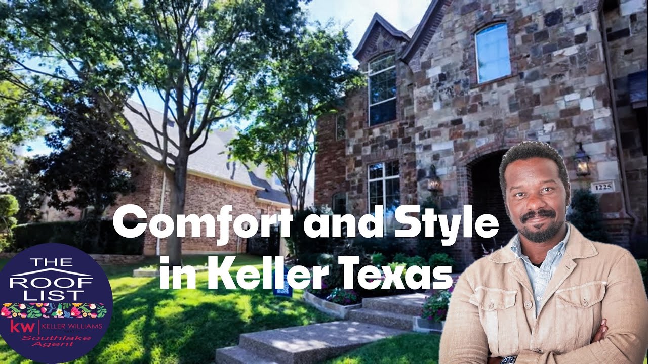 Curb Appeal and Interior Detail in Keller Texas