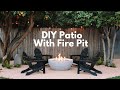 How to Build a DIY Patio and Fire Pit Seating Area