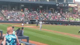 At Akron rubber ducks game