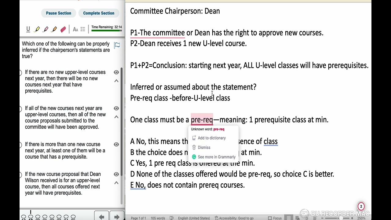 Watch LSAT 93 LR S2 Q19 on YouTube Watch LSAT 93 LR S2 Q19 on YouTube