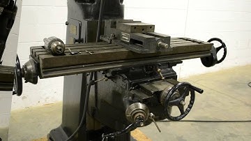 Index 645 9" x 40" Vertical Milling Machine w/ 6" Machinist Vise