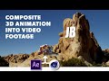 C4D Tutorial - Compositing 3D Animation into Video Footage (After Effects and Cinema 4D)