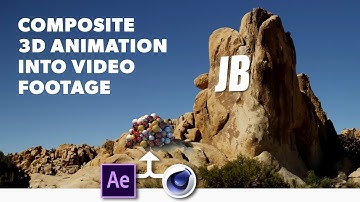 C4D Tutorial - Compositing 3D Animation into Video Footage (After Effects and Cinema 4D)
