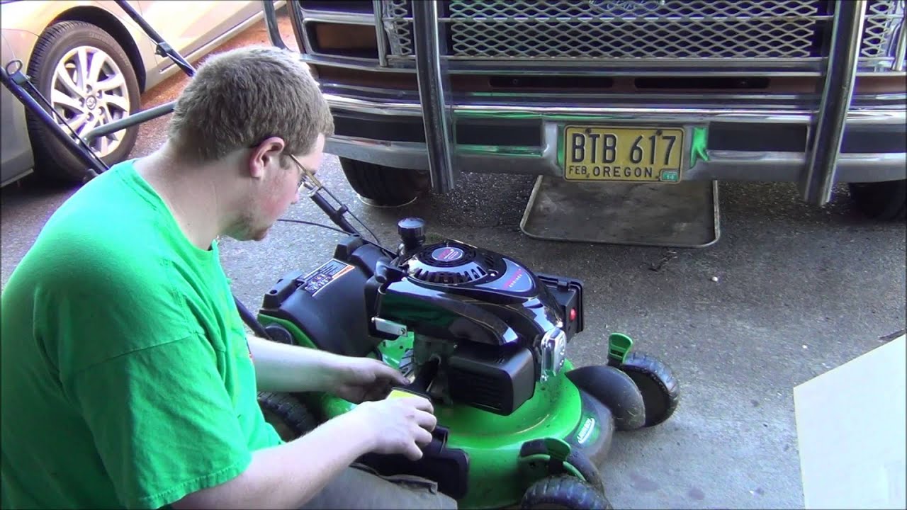 How To Replace a Lawn Mower Engine - YouTube