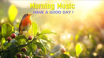 BEAUTIFUL GOOD MORNING MUSIC - Wake Up Happy With Positive Energy - Garden Tour For Relaxation