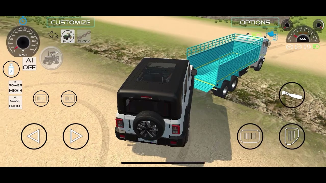 Scorpio loading in truck with thar roxx 