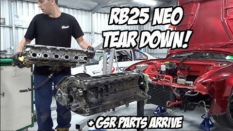 SONVIA RB25 neo engine tear down | GSR G force box gets rebuilt with fresh parts.