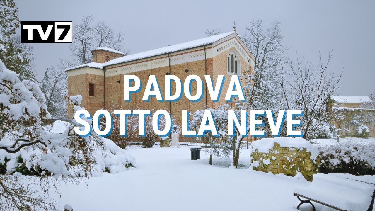 NEVICATA A PADOVA, LA CITTÀ DEL SANTO IMBIANCATA