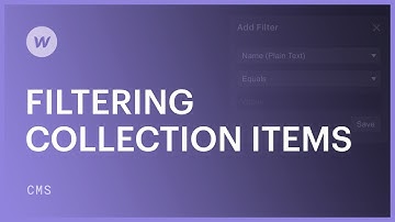 Filtering Collection Lists - Webflow CMS tutorial
