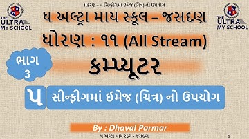 STD 11(All Stream) || Computer || Unit 5 || Part 3 || સીન્ફીગમાં ઈમેજ (ચિત્ર) નો ઉપયોગ ||