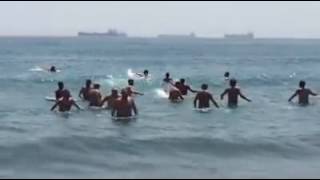 Salvamento de un bañísta en las playas de Levante