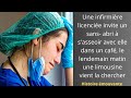 Une infirmire licencie invite un sans abri  sasseoir avec elle dans histoireemouvante