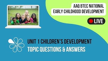 Topic Q&A for Unit 1 Children