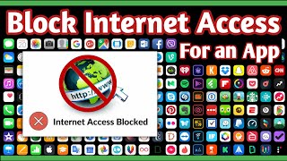 How to block internet access for an app | Block specific app internet | Net blocker