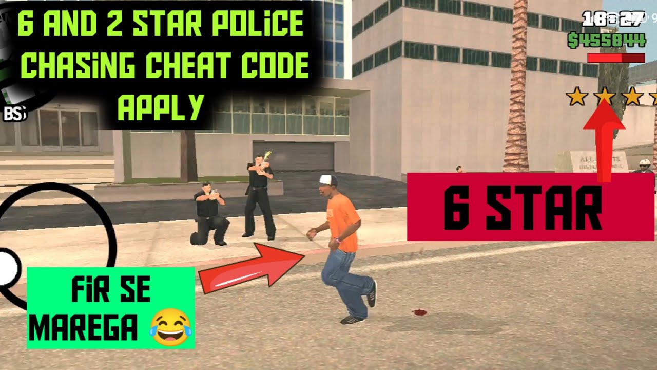 6 Star And 2 Star Police Chasing Cheat Code Apply GTA San Andreas Maxresdefault