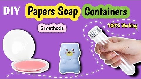 DIY Paper Soap Container EASY! Make Homemade Paper Soap Kit at Home