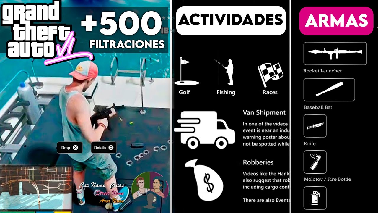 +500 NUEVAS FILTRACIONES DE GTA 6