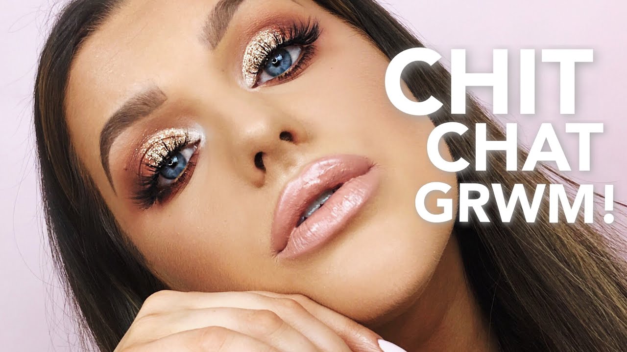 CHIT CHAT GRWM: GOLD/NUDE GLITTER GLAM! | Rachel Leary