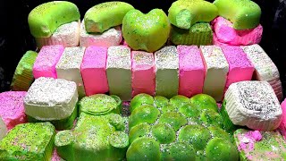 Gym chalk soft pink and green, satisfying, dusty, Powder/ ASMR #asmr  screenshot 2