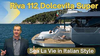 New Riva 112 Dolcevita Super - Italian Elegance Flybridge Luxury Yachtbuying101.Com