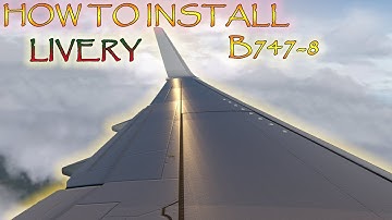 { Xplane 11} How to INSTALL Livery { Lufthansa livery } in Boeing {747-8}