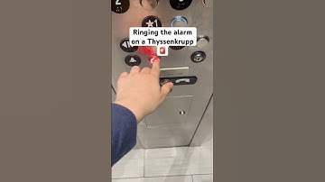 Ringing the alarm on a Thyssenkrupp 🚨 #elevator #thyssenkrupp #loud