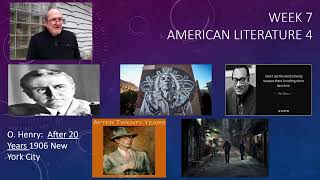 Week 7 Lit. 4: O. Henry Nicholasa Mohr Piri Thomas Louise Gluck Author Laurent Janis Ian Emma Thomas