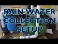 My rain water collection (harvesting) system and pump(s)