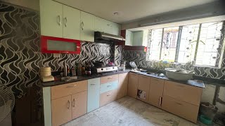 Acrylic modular kitchen design | glass laminates 2023