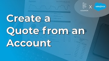 Create a Quote from an Account #cpq #salesforce