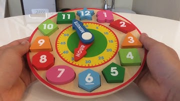 Melissa & Doug Shape Sorting Clock   Wooden Educational Toy Overview