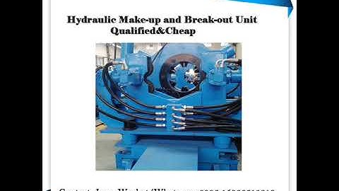oil&gas tools  hydraulic break out unit