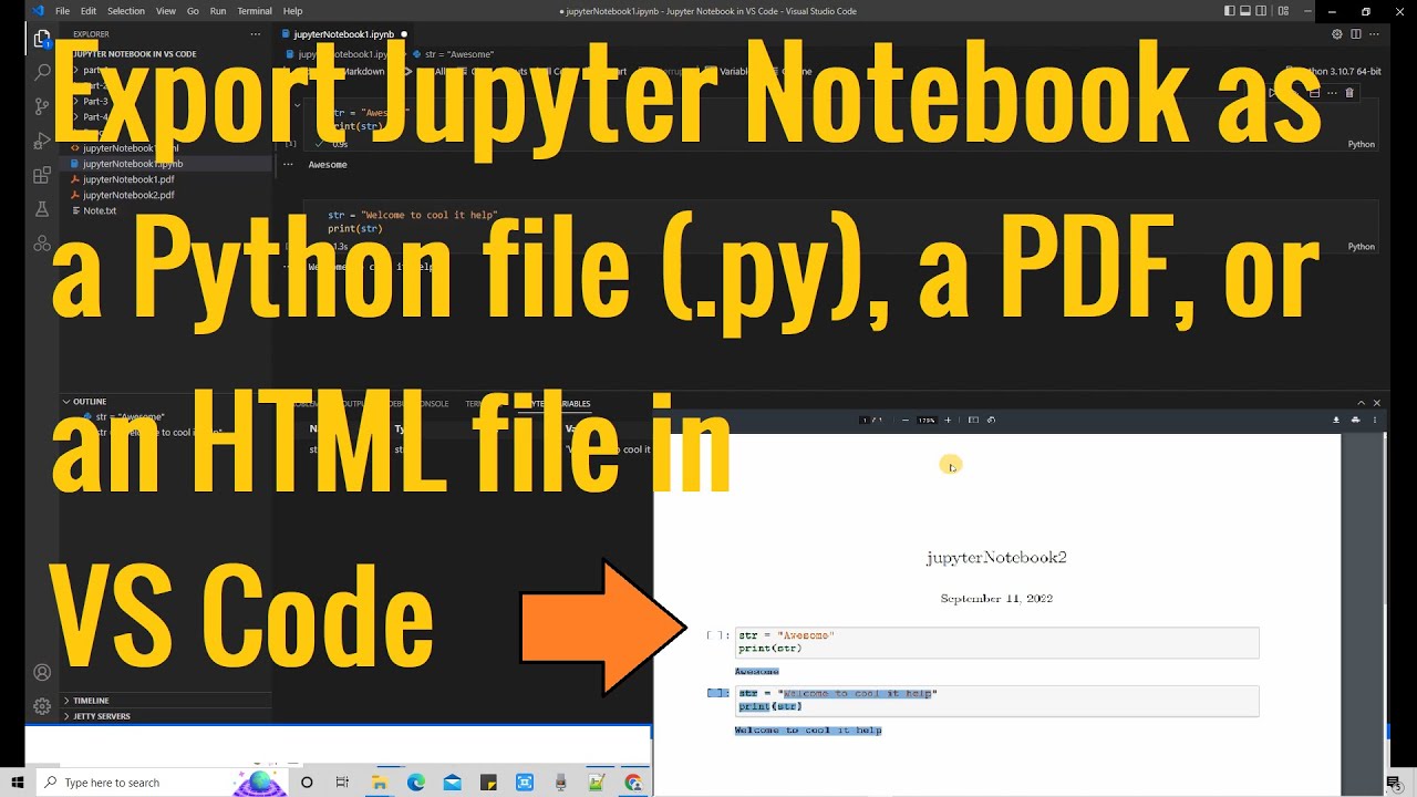 pdf export jupyter notebook