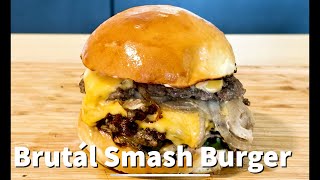 Brutális Smash burger, házi bucival
